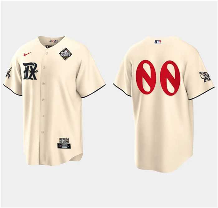 Men%27s Texas Rangers Active Player Custom Cream 2023 World Series City Connect Stitched Baseball Jersey->customized nhl jersey->Custom Jersey